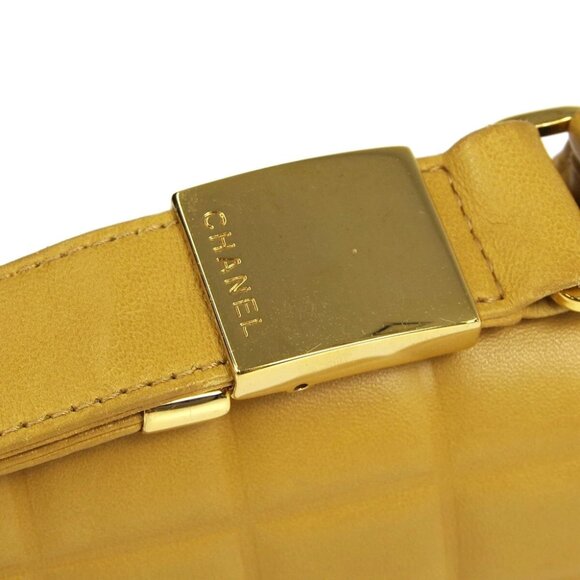 Chanel Beige Lambskin Choco Bar Shoulder Bag 99374 - Picture 13 of 14